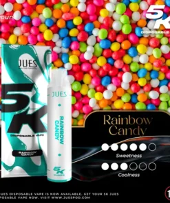 Jues 5000 Puffs Rainbow Candy