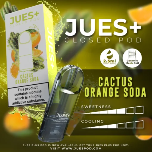 Jues Plus Cactus Orange Soda